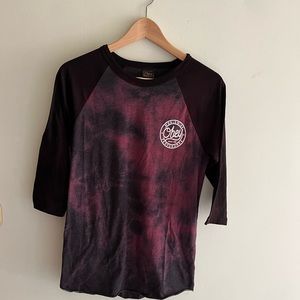 Obey propaganda baseball style tee tie dye size medium